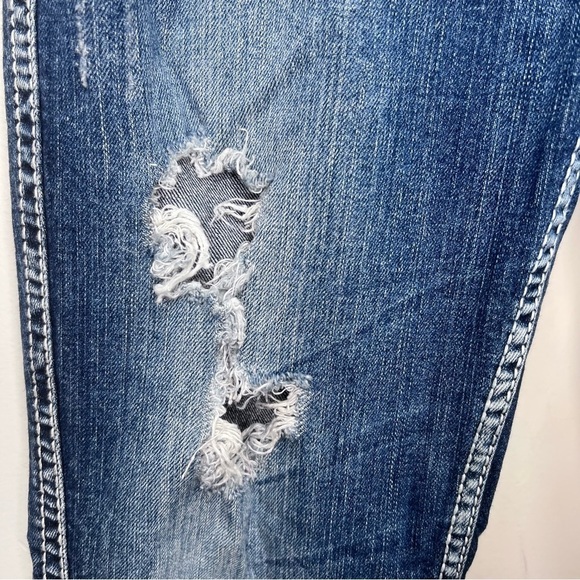 Y2K Silver Jeans Frances Bootcut Distressed Size 28 - Picture 13 of 15